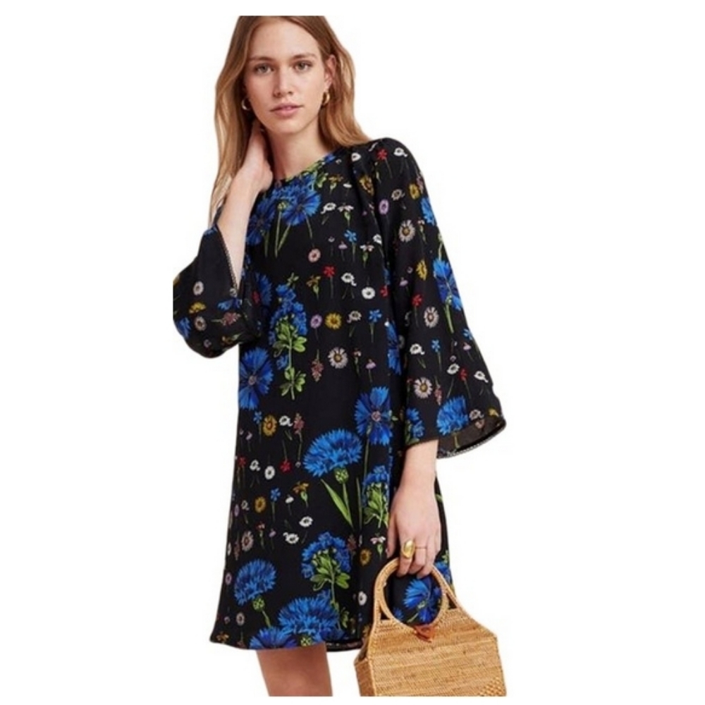 Maeve Anthropologie Lucinda Floral Tunic Dress